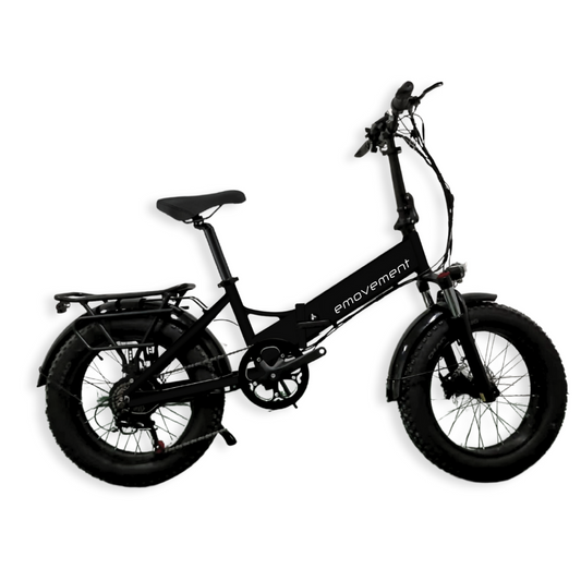 E-MOVEMENT Pixie Pastel Folding Electric Bike 250W Black