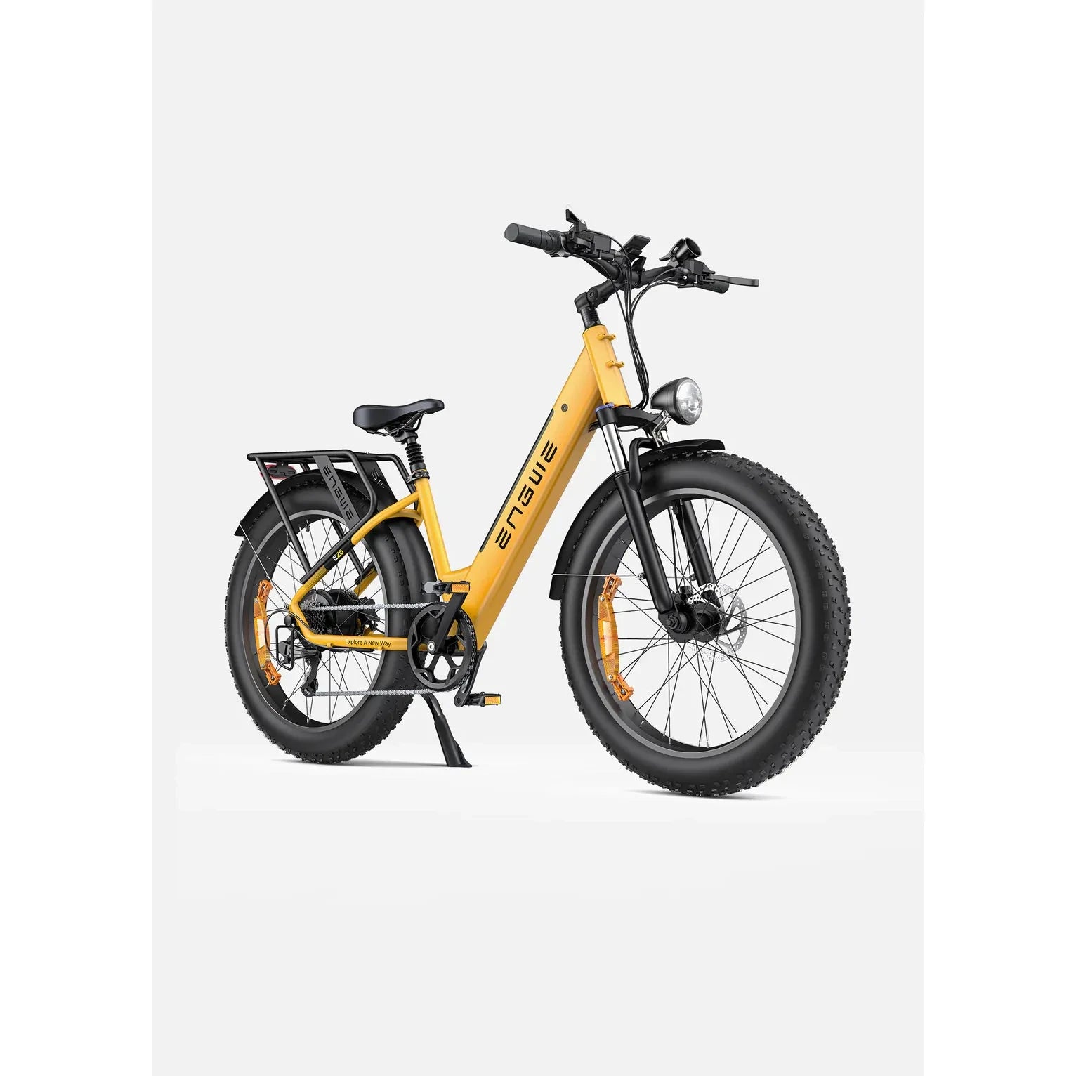 Powered Pedals | ENGWE E26 Fat Tyre Hybrid 250W Electric Bike Yellow