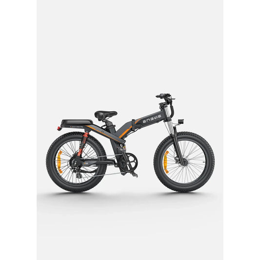 ENGWE X24 700W Folding Fat Tyre Electric Bike Black