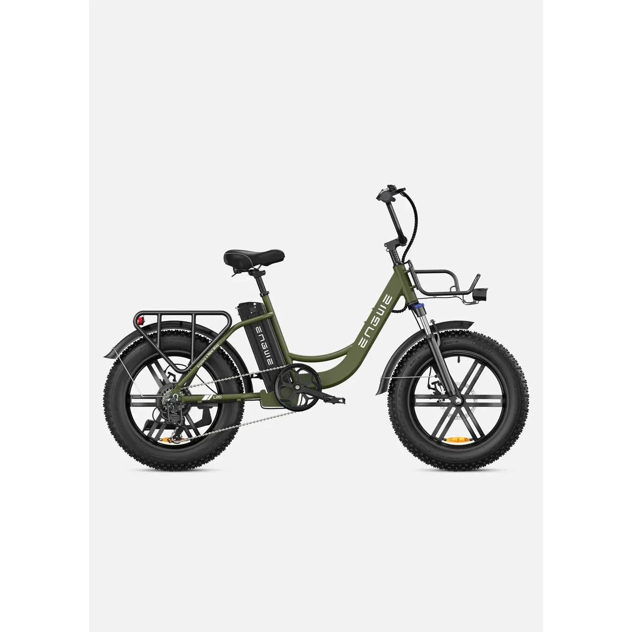 Powered Pedals | ENGWE L20 250W Step-Through Hybrid Electric Bike  Green