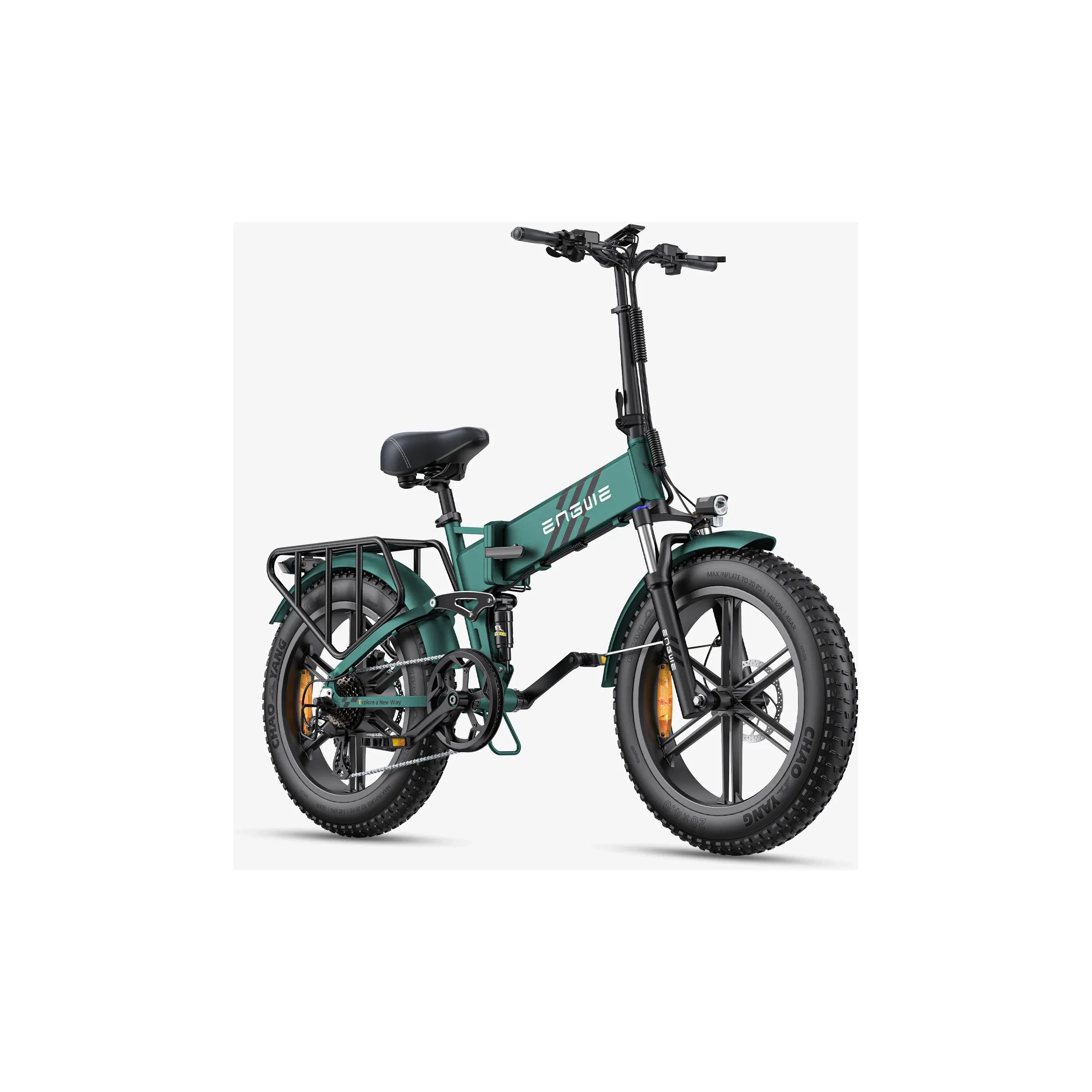 ENGWE 2.0 Folding Fat Tyre Electric Bike Green