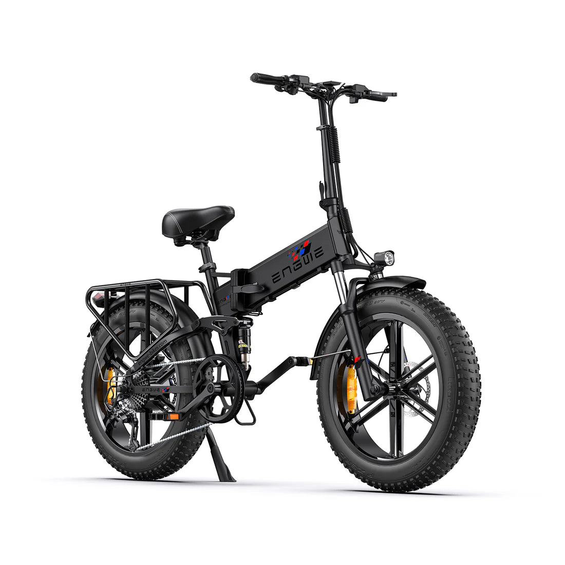 Powered Pedals | ENGWE ENGINE PRO UF Folding Fat Tyre 750W eBike Black