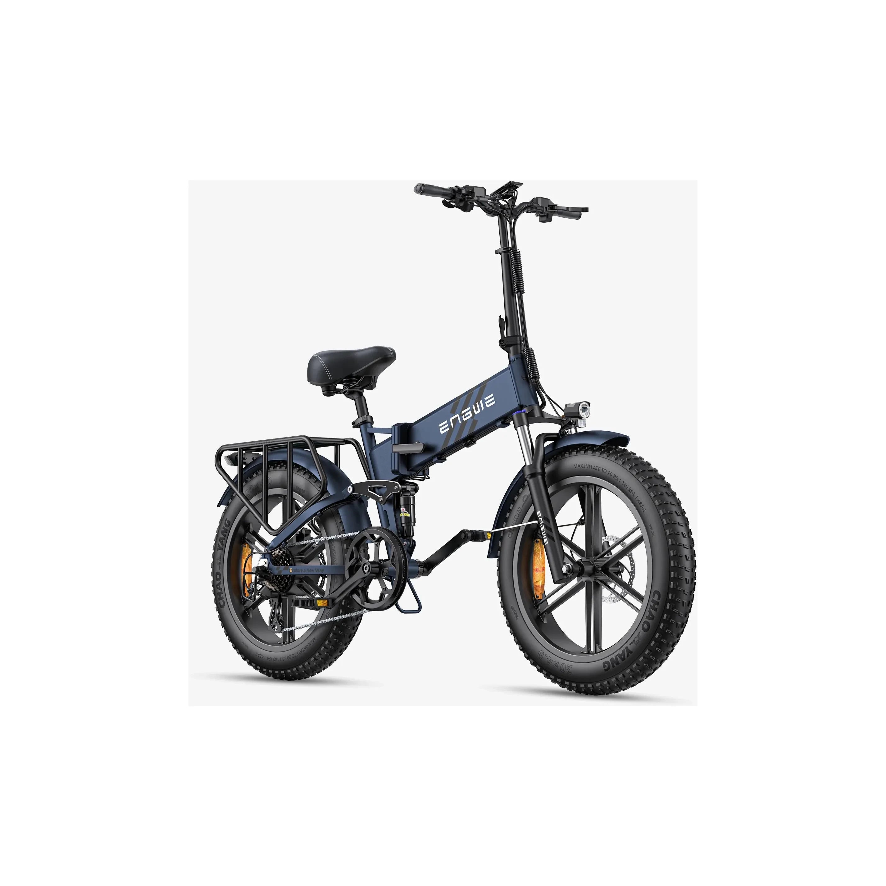 ENGWE 2.0 Folding Fat Tyre Electric Bike Blue