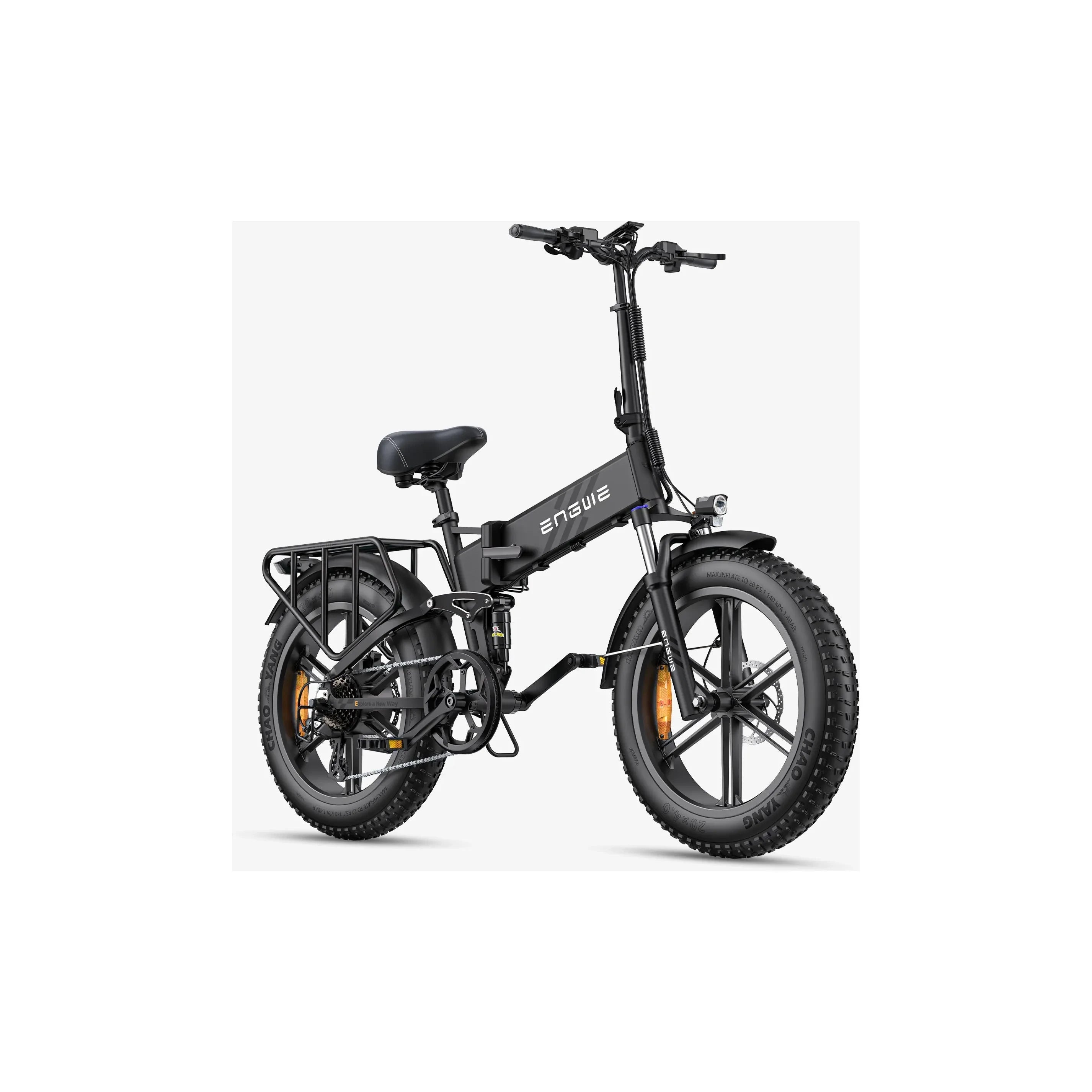 ENGWE 2.0 Folding Fat Tyre Electric Bike Black