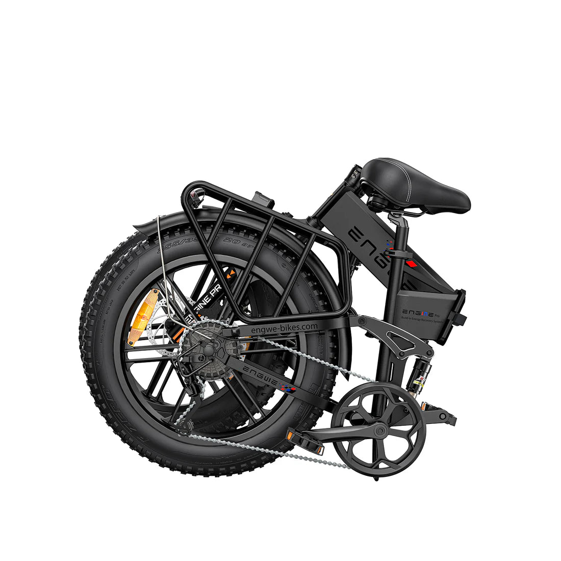 Powered Pedals | ENGWE ENGINE PRO UF Folding Fat Tyre 750W eBike Folded down