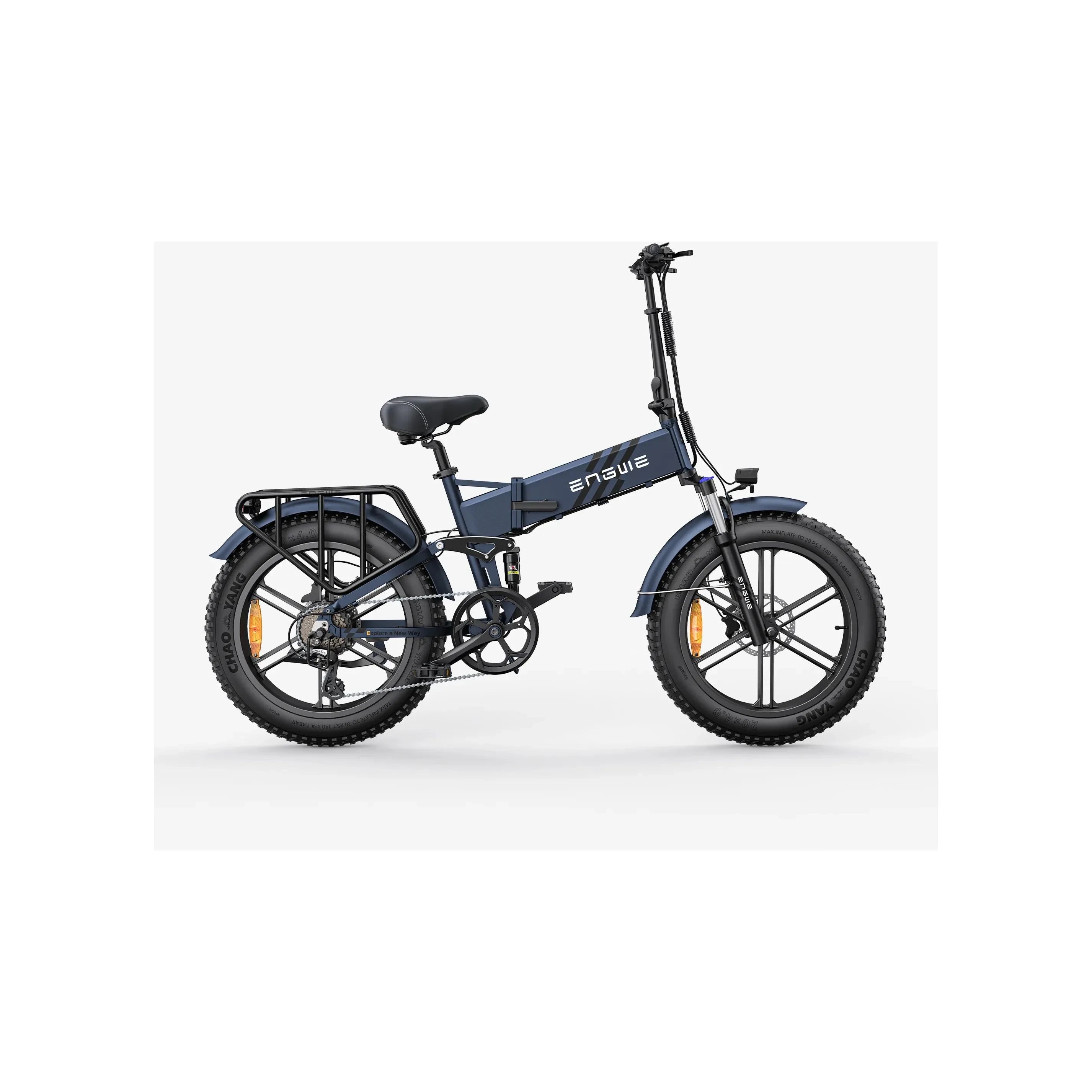 ENGWE 2.0 Folding Fat Tyre Electric Bike Blue