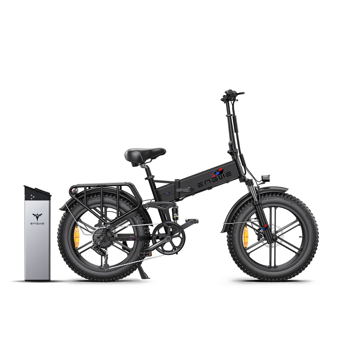 Powered Pedals | ENGWE ENGINE PRO UF Folding Fat Tyre 750W eBike Charging