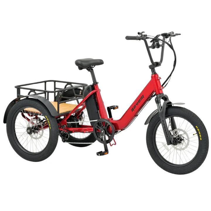 Revom T1 Fat Tyre Electric Mountain Trike Red