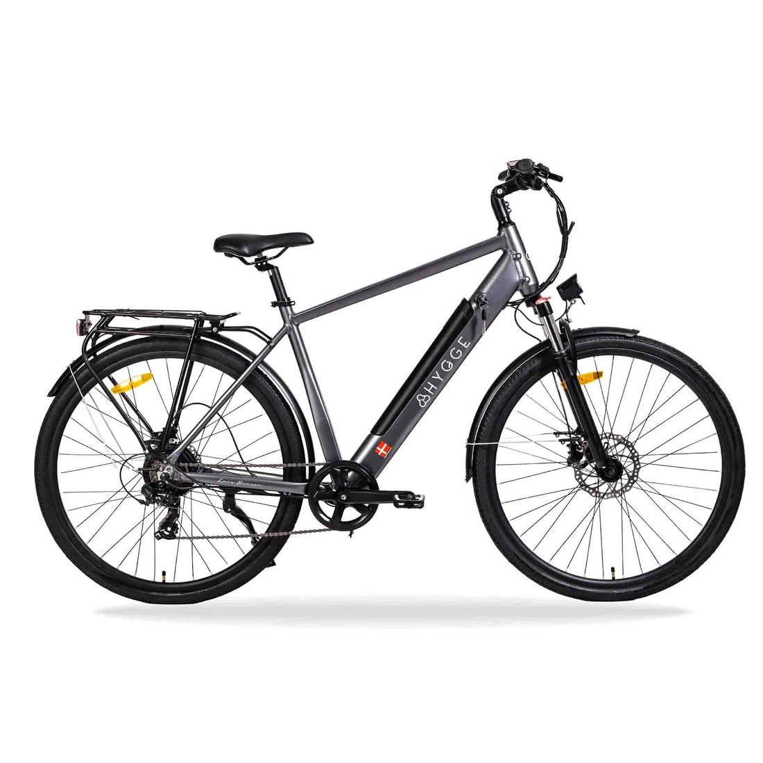 Hygge Aarhus Granite Crossbar Hybrid 250W Electric Bike