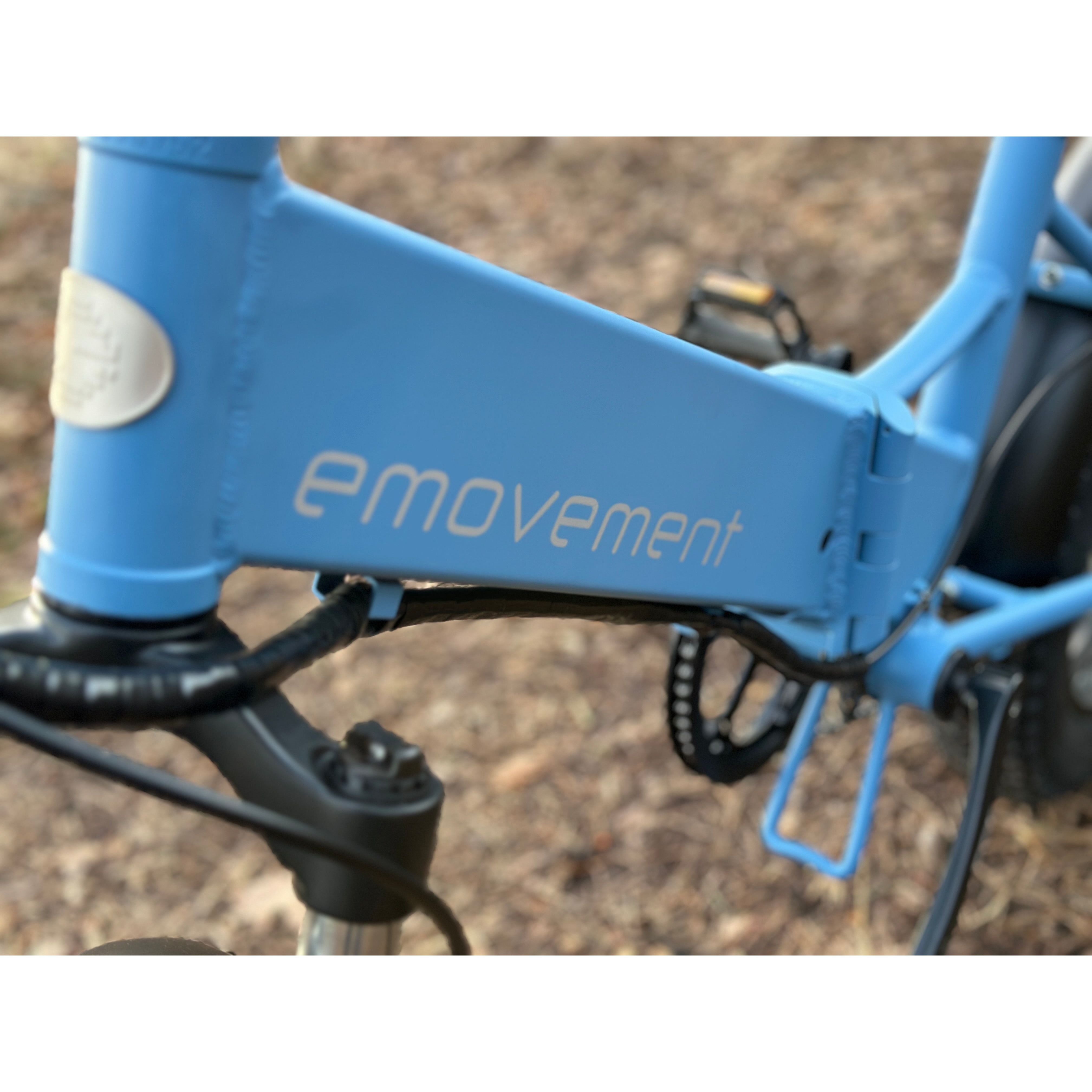 E-MOVEMENT Pixie Pastel Folding Electric Bike 250W Logo