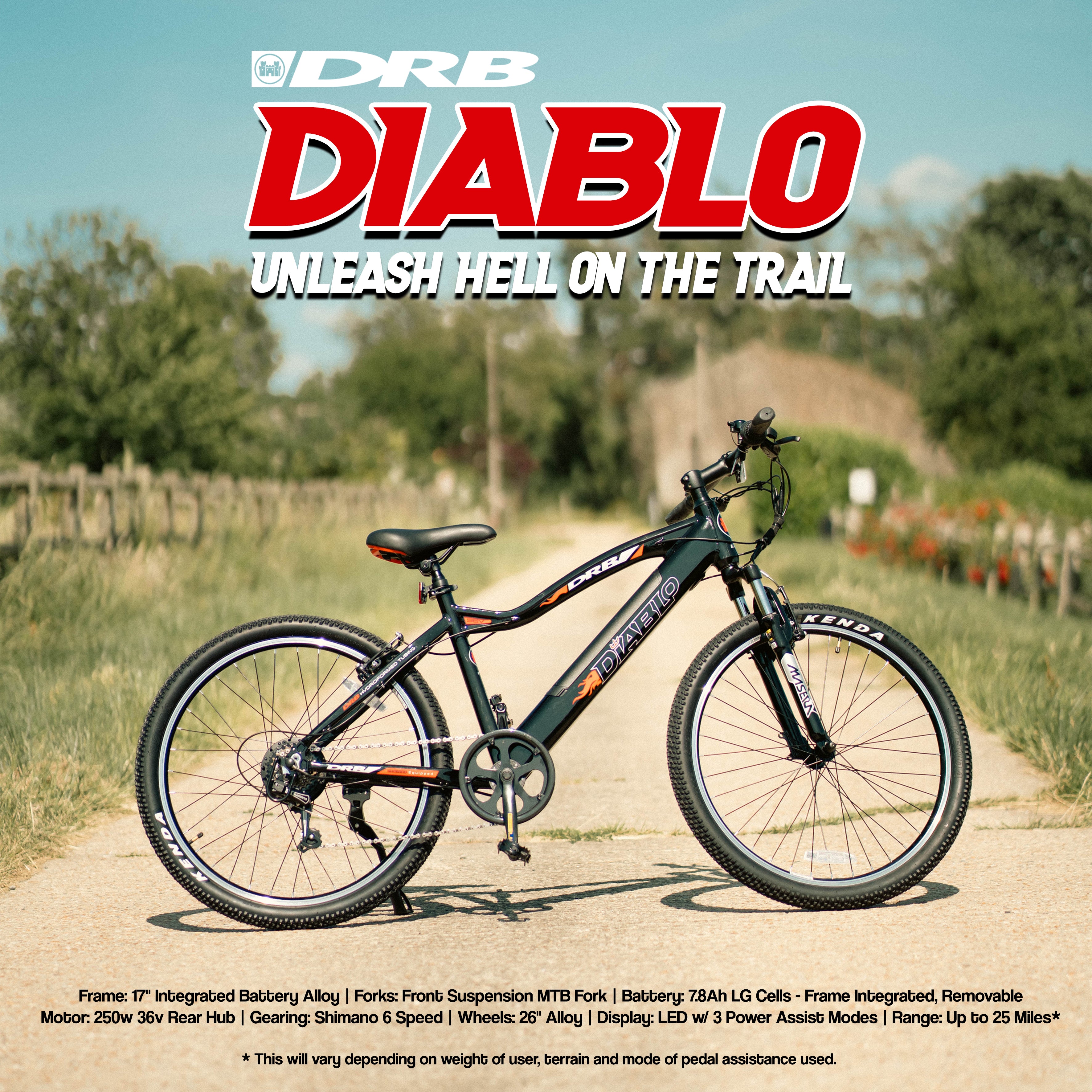 DALLINGRIDGE DIABLO ELECTRIC MOUNTAIN BIKE