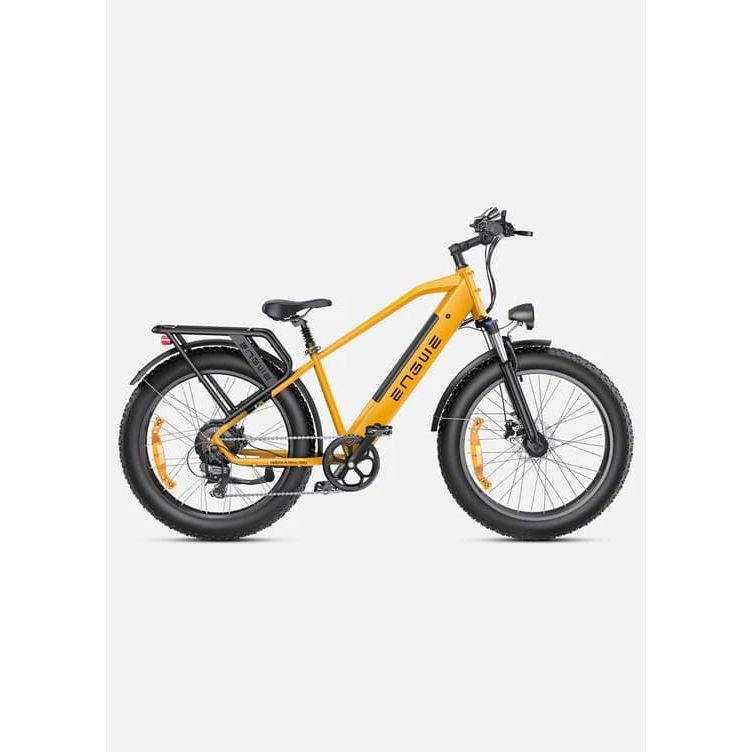 Powered Pedals | ENGWE E26 Fat Tyre Hybrid 250W Electric Bike Crossbar Yellow