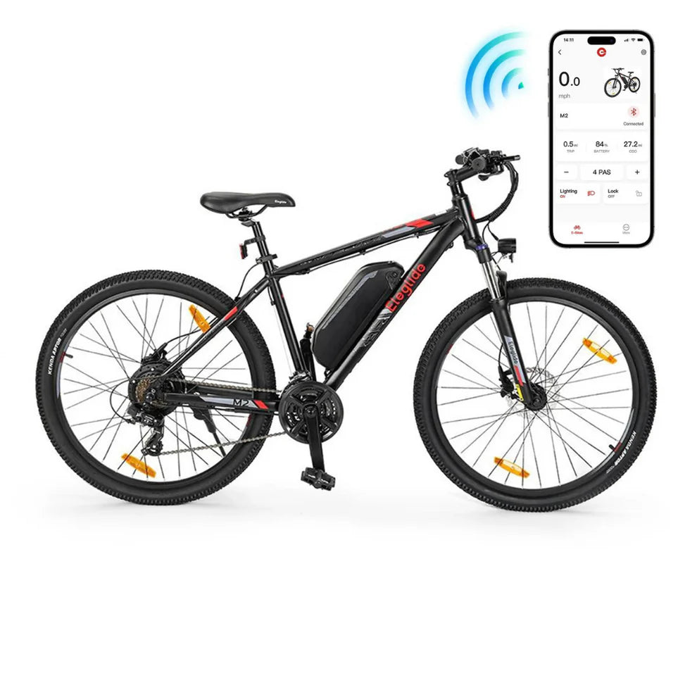 Powered Pedals | Eleglide M2 Electric Mountain Bike 570W Black