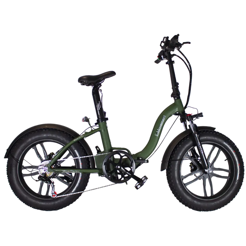 E-MOVEMENT Hunter Extreme Folding Fat Tyre Electric Bike 250W