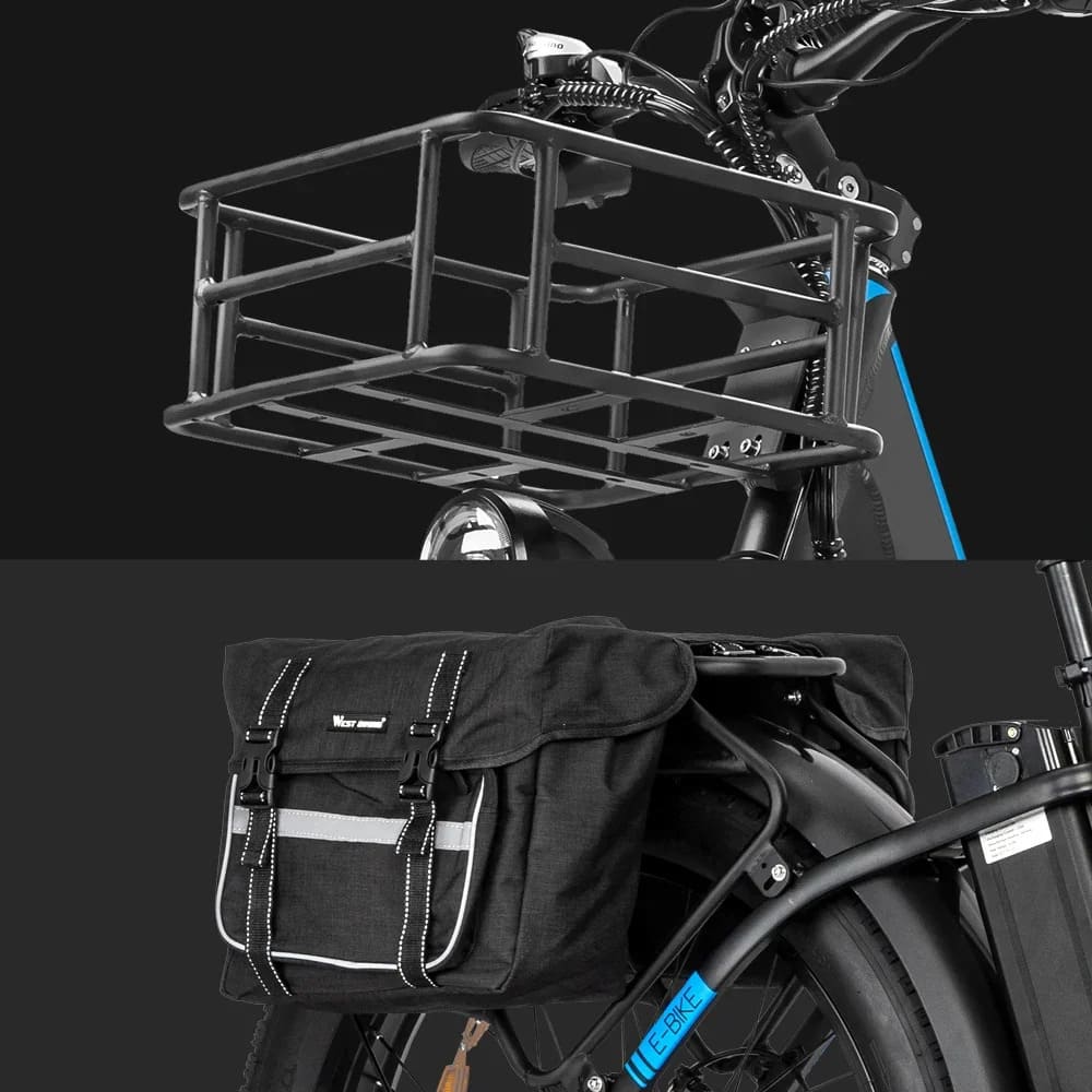 Ridstar MN26 Step-Through Electric Bike basket