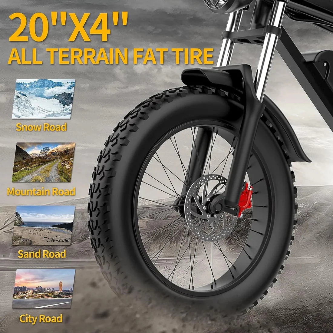 Ridstar Q20 Fat Tyre Electric Bike Tyres