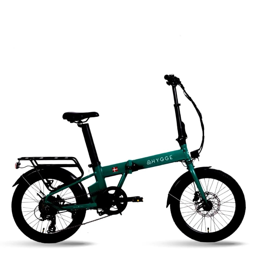 Hygge Virum Folding Racing Green 250W Electric Bike