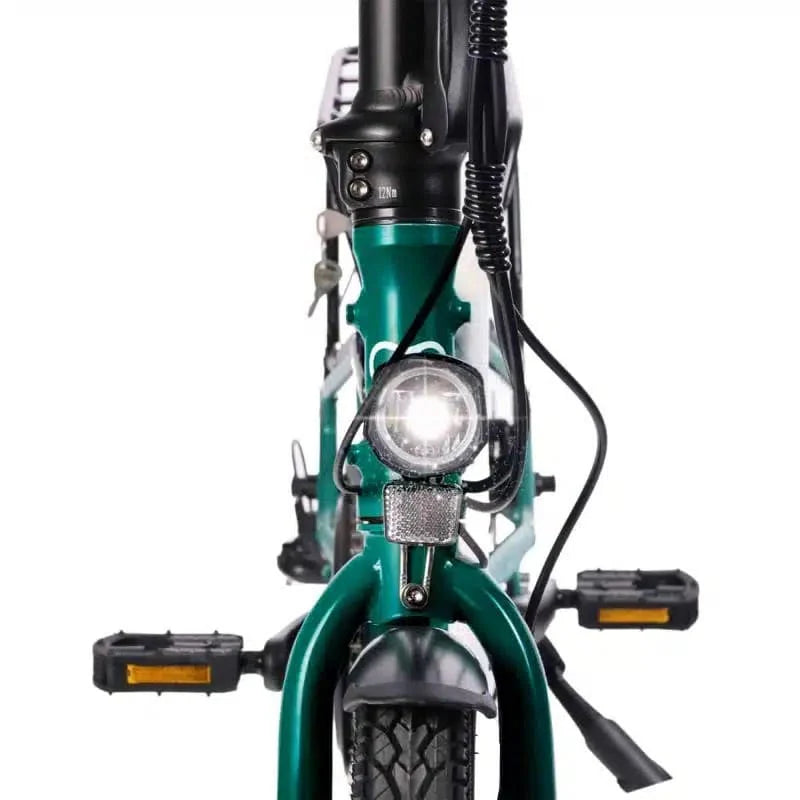 Hygge Virum Folding Racing Green 250W Electric Bike