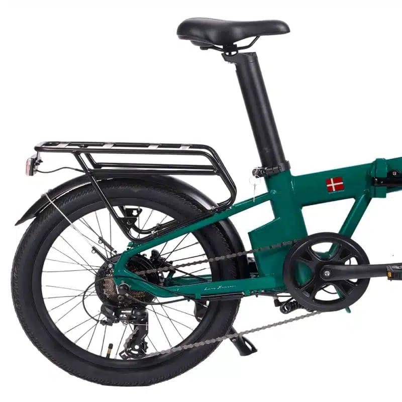 Hygge Virum Folding Racing Green 250W Electric Bike