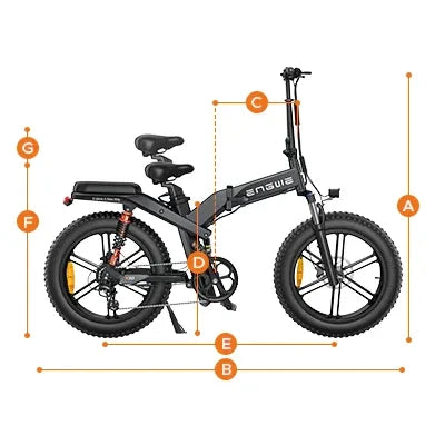 ENGWE X20 Folding 750W Long-Range Electric Bike