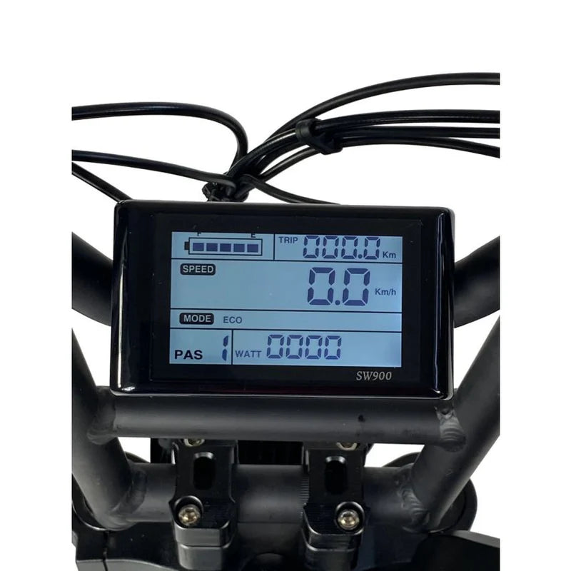 Powered Pedals | Cruz73 Retro Unlimited 750W Fat Tyre  Electric Bike  display