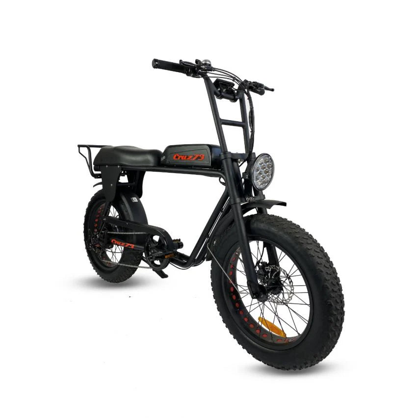 Powered Pedals | Cruz73 Retro Unlimited 750W Fat Tyre  Electric Bike 