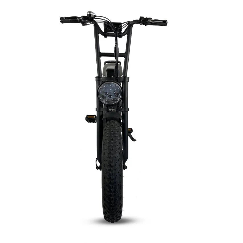 Powered Pedals | Cruz73 Retro Unlimited 750W Fat Tyre  Electric Bike  front on