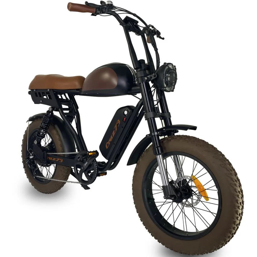 Powered Pedals | Cruz73 Mariner Retro Fat Tyre Electric Bike 250W