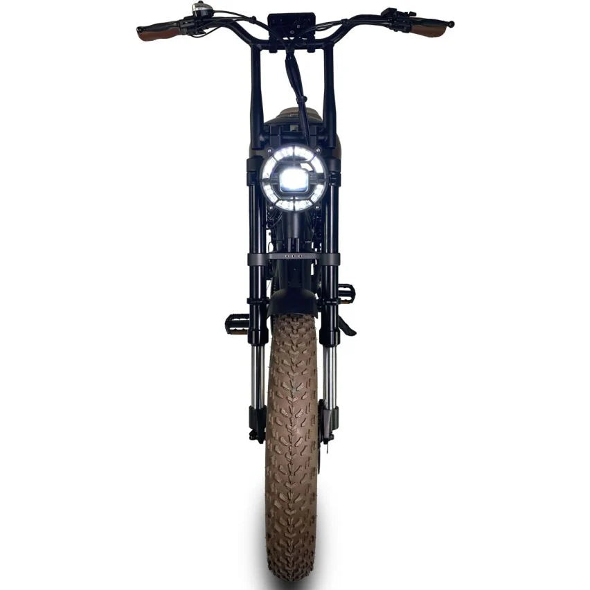 Powered Pedals | Cruz73 Mariner Retro Fat Tyre Electric Bike 250W Front