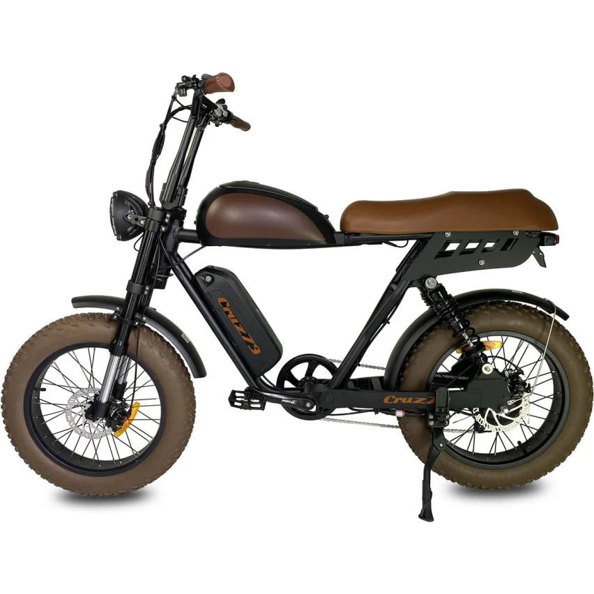 Powered Pedals | Cruz73 Mariner Retro Fat Tyre Electric Bike 250W