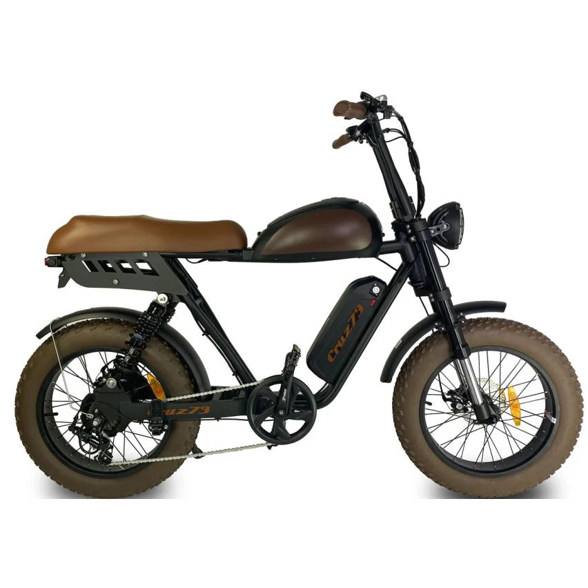 Powered Pedals | Cruz73 Mariner Retro Fat Tyre Electric Bike 250W